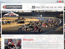 Tablet Screenshot of cameronkarting.com